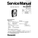 Panasonic RQ-SW45VGC Service Manual