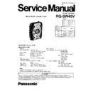 Panasonic RQ-SW45VP, RQ-SW45VPC, RQ-SW45VPV Service Manual