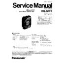 Panasonic RQ-SW6 Service Manual