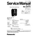Panasonic RQ-SW70GC Service Manual