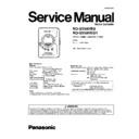 Panasonic RQ-SX58VEG, RQ-SX58VEG1 Service Manual