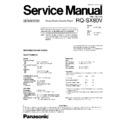 rq-sx80veb, rq-sx80veg (serv.man2) service manual simplified
