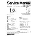 Panasonic RQ-SX80VGCS, RQ-SX80VGH, RQ-SX80VGK Service Manual