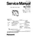 Panasonic RQ-V202P, RQ-V202PC Service Manual