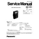 Panasonic RQ-V61 Service Manual