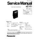 Panasonic RQ-V61GU, RQ-V61GN, RQ-V61GC Service Manual