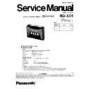 Panasonic RQ-X01 Service Manual