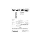 Panasonic RR-QR270P, RR-QR270E Service Manual