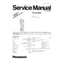 Panasonic RR-US380E Service Manual Simplified
