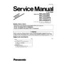 Panasonic RR-US510E9, RR-US550E9, RR-US550PP9, RR-US550GT9 Service Manual Supplement