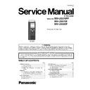 Panasonic RR-US570PP, RR-US570E, RR-US590P, RR-US570E9 Service Manual