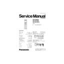 Panasonic RR-US950E, RR-US750E, RR-US750PC Service Manual