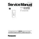 Panasonic RR-XS400EE, RR-XS410EE Service Manual