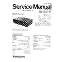 Panasonic RS-BX747 Service Manual