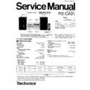 Panasonic RS-CA01E Service Manual