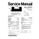 Panasonic RS-CH404 Service Manual