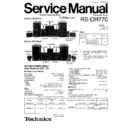 Panasonic RS-CH770E Service Manual