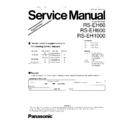 Panasonic RS-EH60, RS-EH600, RS-EH1000 Service Manual Supplement