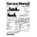 Panasonic RS-EH600 Service Manual