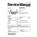 Panasonic RS-HD560E Service Manual