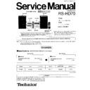 Panasonic RS-HD70E Service Manual