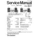 rs-hd81e service manual