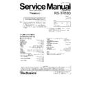 Panasonic RS-TR180PP Service Manual