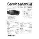 Panasonic RS-TR232 Service Manual