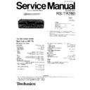 Panasonic RS-TR280PP Service Manual