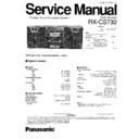 Panasonic RX-CS730GU, RX-CS730GS Service Manual
