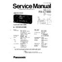 Panasonic RX-CT980 Service Manual