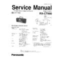Panasonic RX-CT990 Service Manual