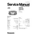 Panasonic RX-D21E, RX-D21EB, RX-D21EG Service Manual