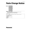 Panasonic RX-D45GC, RX-D45GN, RX-D50GC, RX-D50GN, RX-D50EE, RX-D50PH Service Manual Parts change notice