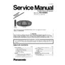 Panasonic RX-D55EE Service Manual Simplified