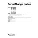 Panasonic RX-D55EG, RX-D55EE, RX-D55GC, RX-D55GT, RX-D55GS Service Manual Parts change notice