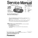 Panasonic RX-DS12EEPEBEGEJGN Service Manual