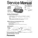 Panasonic RX-DS12GC, RX-DS12GU Service Manual