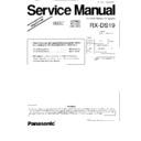 Panasonic RX-DS19E, RX-DS19EB, RX-DS19EG Service Manual Supplement