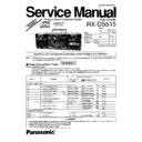 Panasonic RX-DS515P, RX-DS515PC Service Manual Changes
