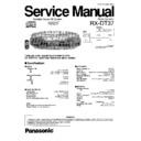 Panasonic RX-DT37GT Service Manual