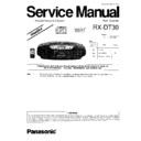 Panasonic RX-DT39EEBEG Service Manual