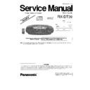 Panasonic RX-DT39GN Service Manual Simplified