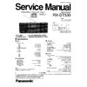 Panasonic RX-DT530GC Service Manual