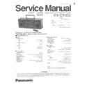 Panasonic RX-DT650 Service Manual