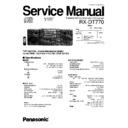rx-dt770gc service manual