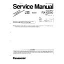Panasonic RX-ED50 (serv.man3) Service Manual Supplement
