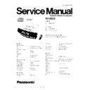 Panasonic RX-ED50 Service Manual