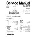 Panasonic RX-ED77PP Service Manual