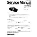 Panasonic RX-FS50EE Service Manual
